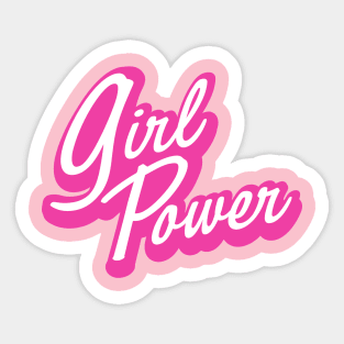 Girl Power Doll core style logo text design Sticker